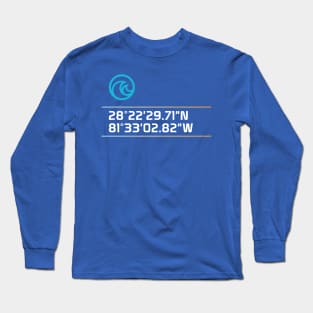 Epcot Living Seas Coordinates Long Sleeve T-Shirt